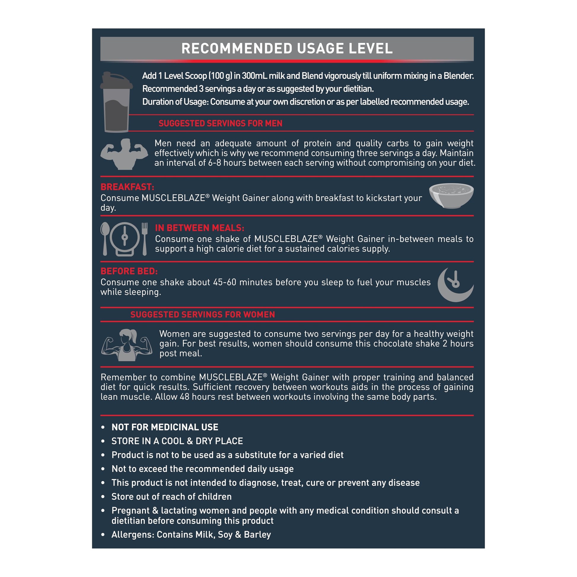 MuscleBlaze Weight Gainer with Added Digezyme (Chocolate, 1kg / 2.2lbs,- image 5