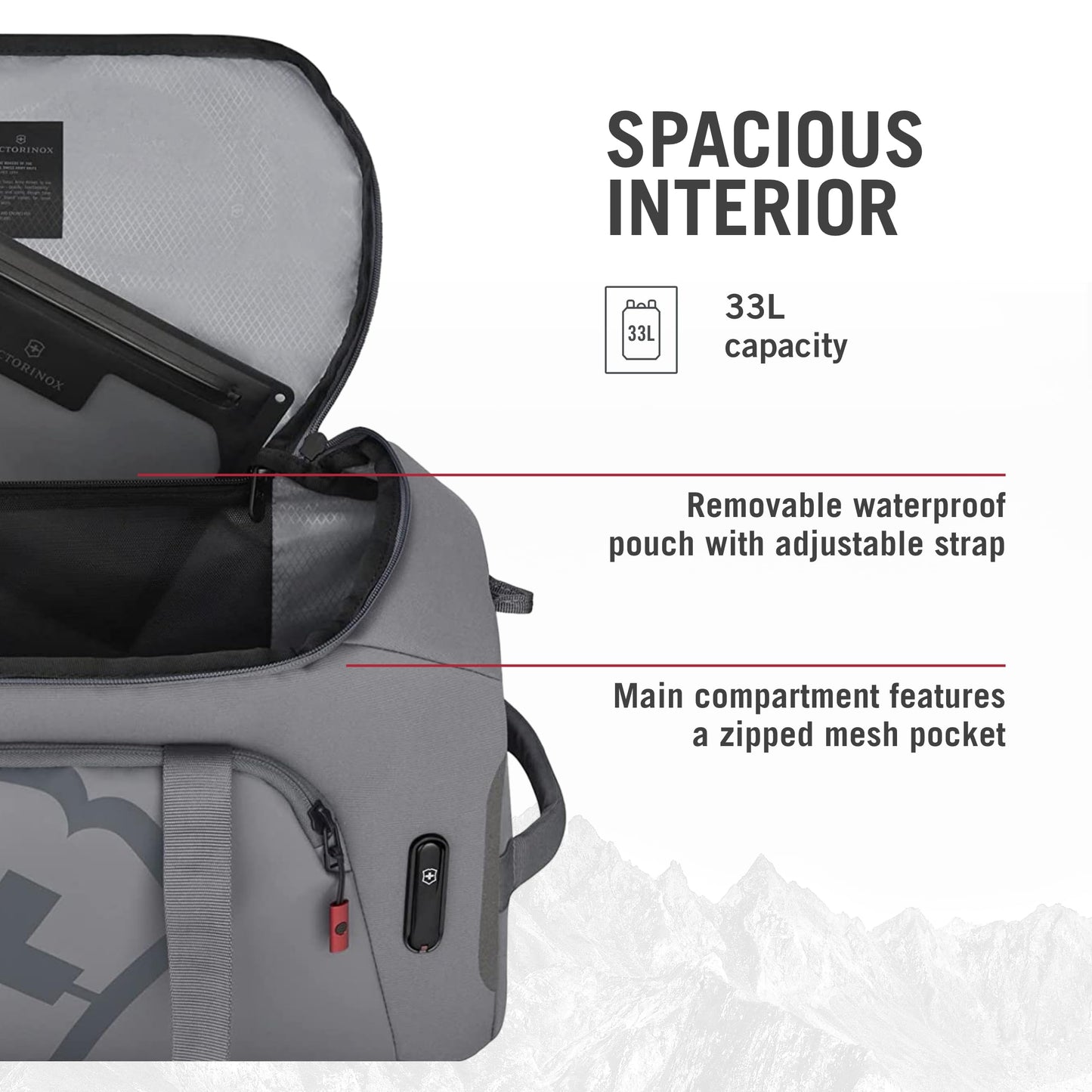 Victorinox Touring 2.0, Sports Duffel, Stone Grey (612125)