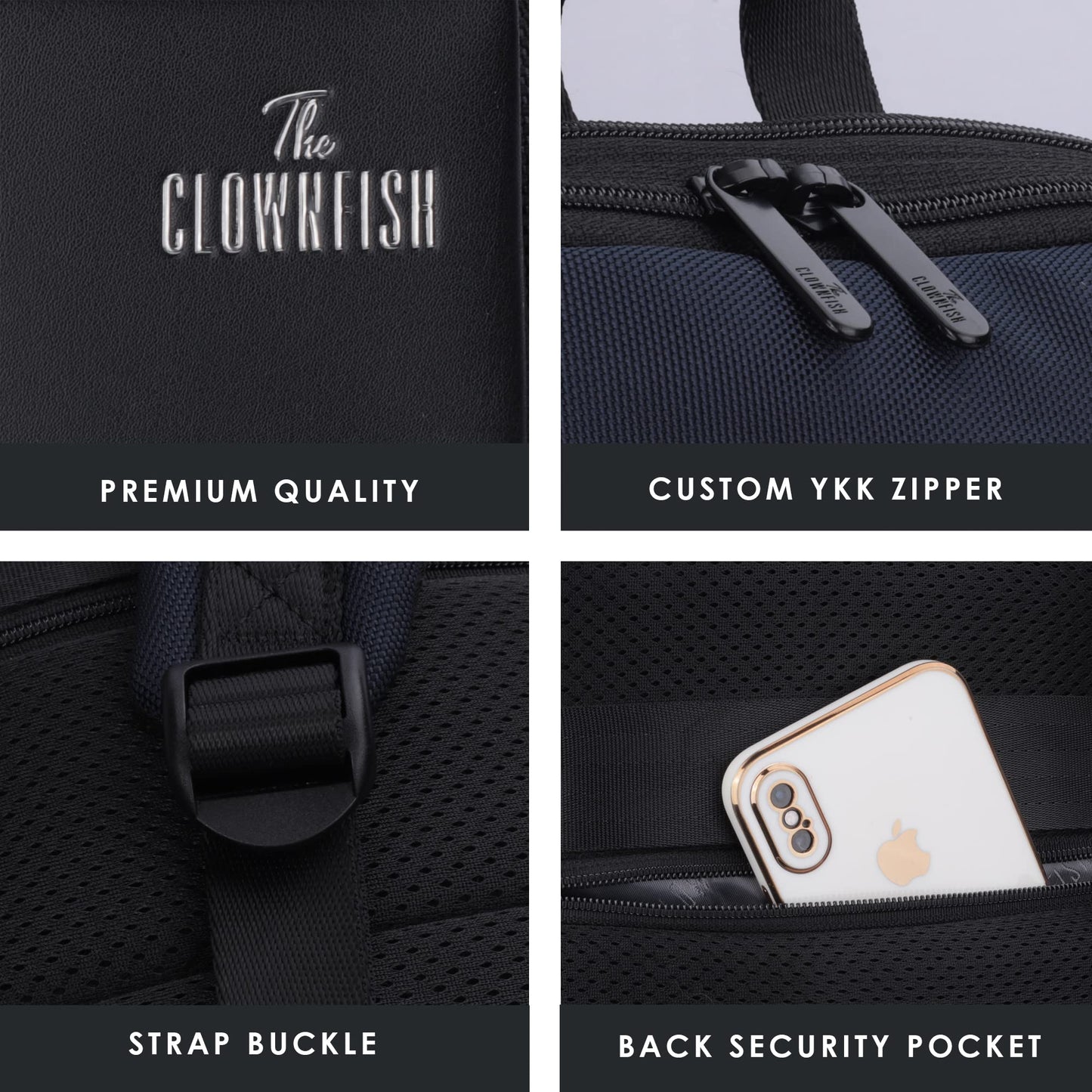 THE CLOWNFISH 10 litres New Unisex Expandable Light Backpack Casual Sch- image 2