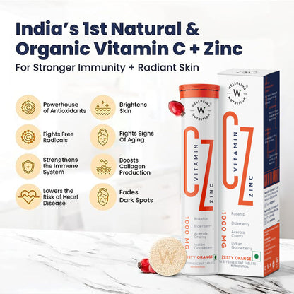Wellbeing Nutrition Vitamin C + Zinc | Natural and Organic Immunity| 10- image 6