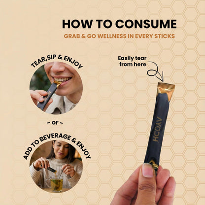 AYODH Shilajit Honey Sticks 30 Count | Pure Himalayan Classic Supplement | Supports Energy Vitality | Rich in Fulvic Acid Natural Honey | Pack of 2