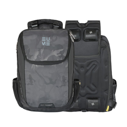 EUME Barret - 29L Premium Laptop Bag for Men, Camouflage Grey | Massager Laptop Backpack Bag with Built in Patent Massager Technology | 15.6 Inch Laptop Compartment | Business, Travel and Office Bag