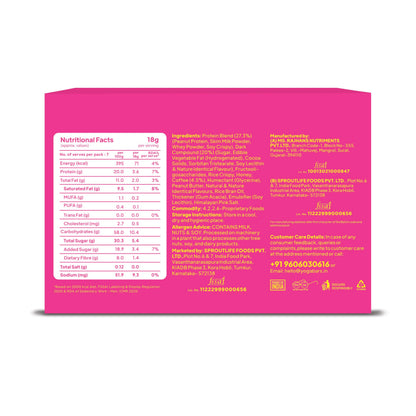 Yogabar Protein Minis, 4g Protein Bar (24 Bars, Coffee Crush) | Dark Chocolate Bar with no Trans Fat | Healthy Snacks for Kids & Adults | Goodness of Peanuts | Rich in Protein & Fiber