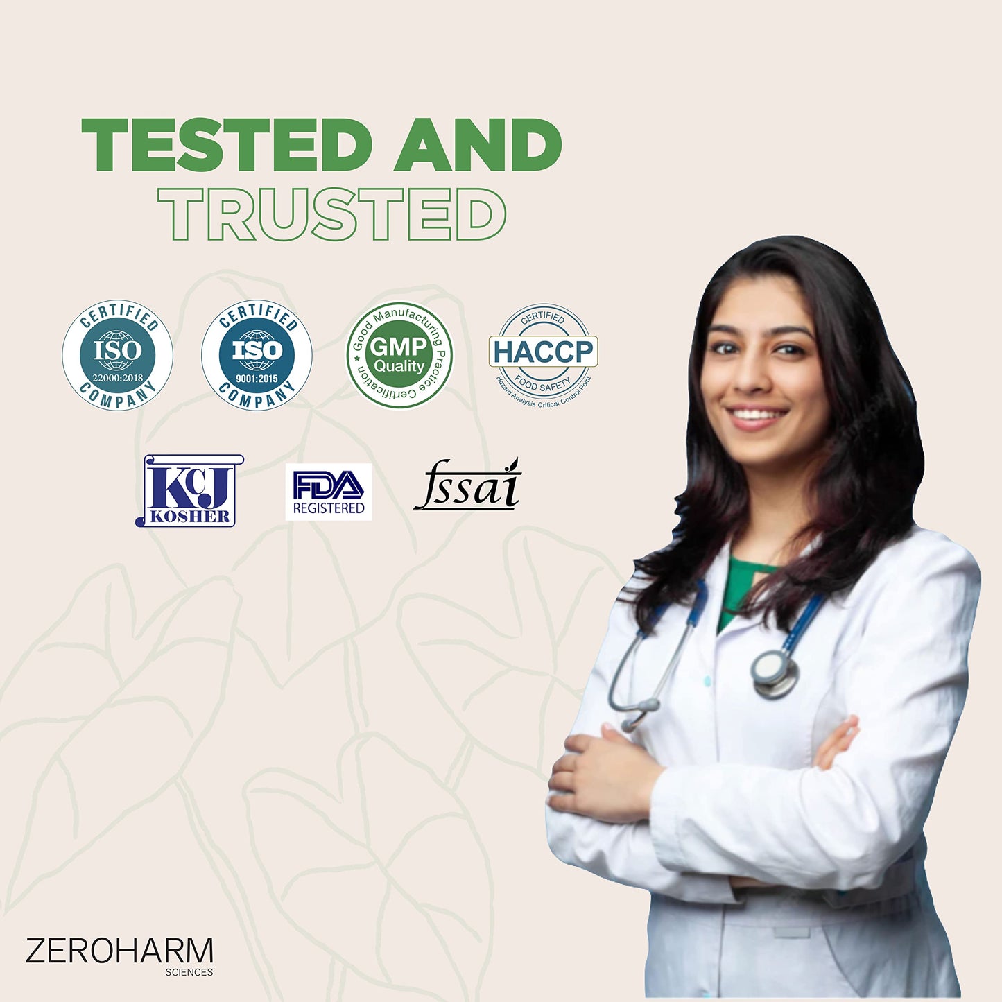 ZEROHARM Holistic Shatavari tablets | Herbal health supplement for women | Balanced hormones | Antioxidant effects | Boosts overall health | Reduces acne | Improves chances of conception.