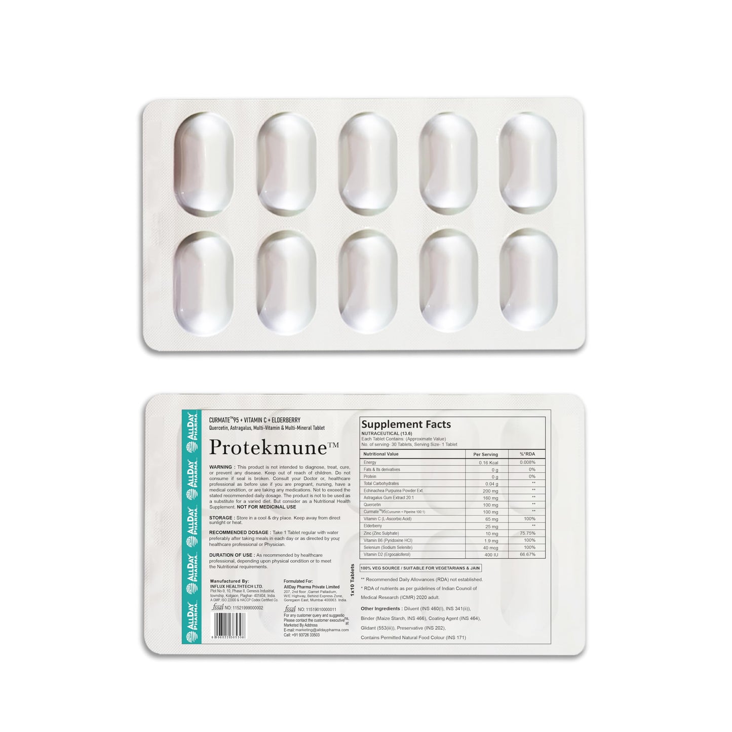 ALLDAY PHARMA Protekmune Tablets – (10 Tablets)