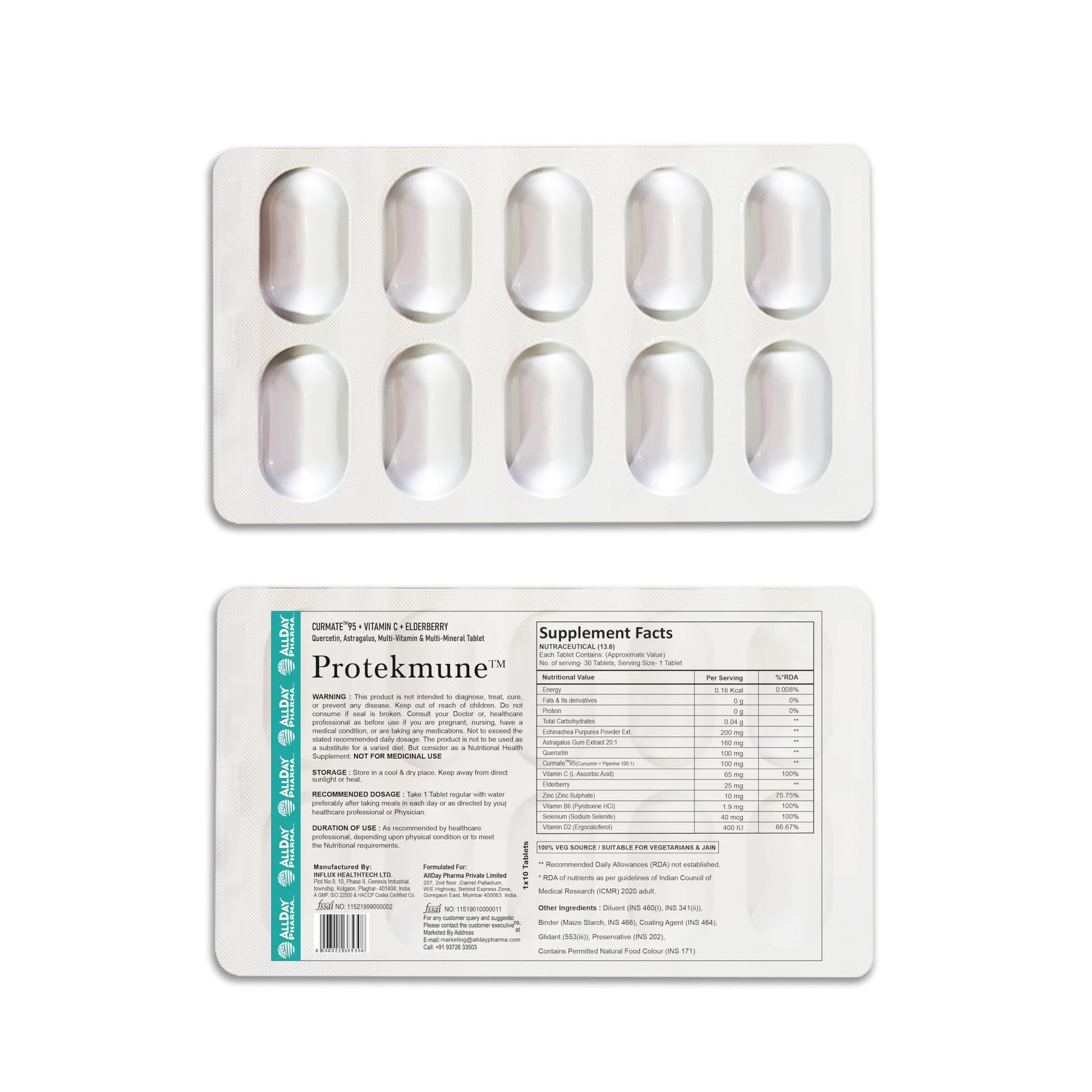 ALLDAY PHARMA Protekmune Tablets – (10 Tablets)