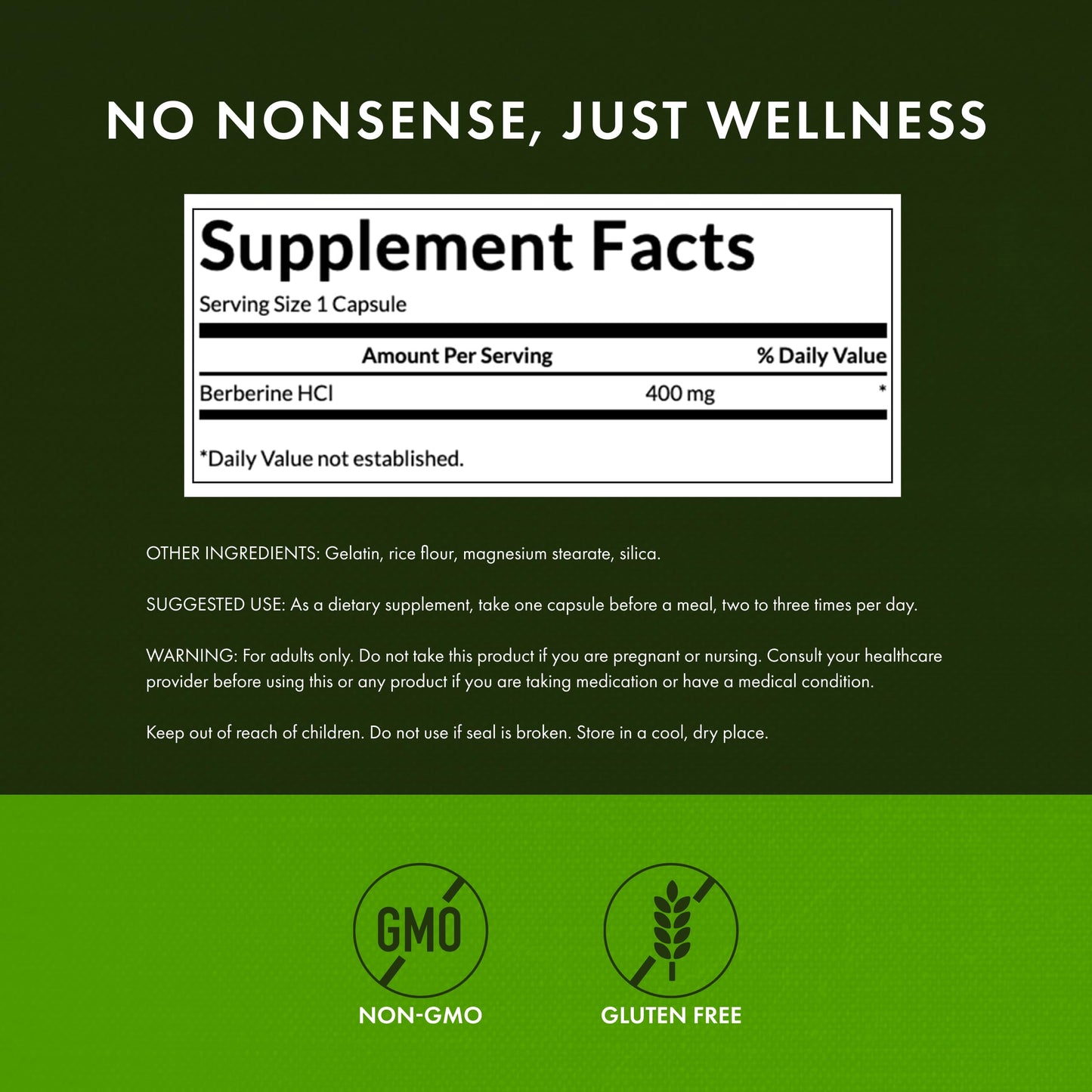 Swanson Berberine 400 Mg 60 Capsules- image 4