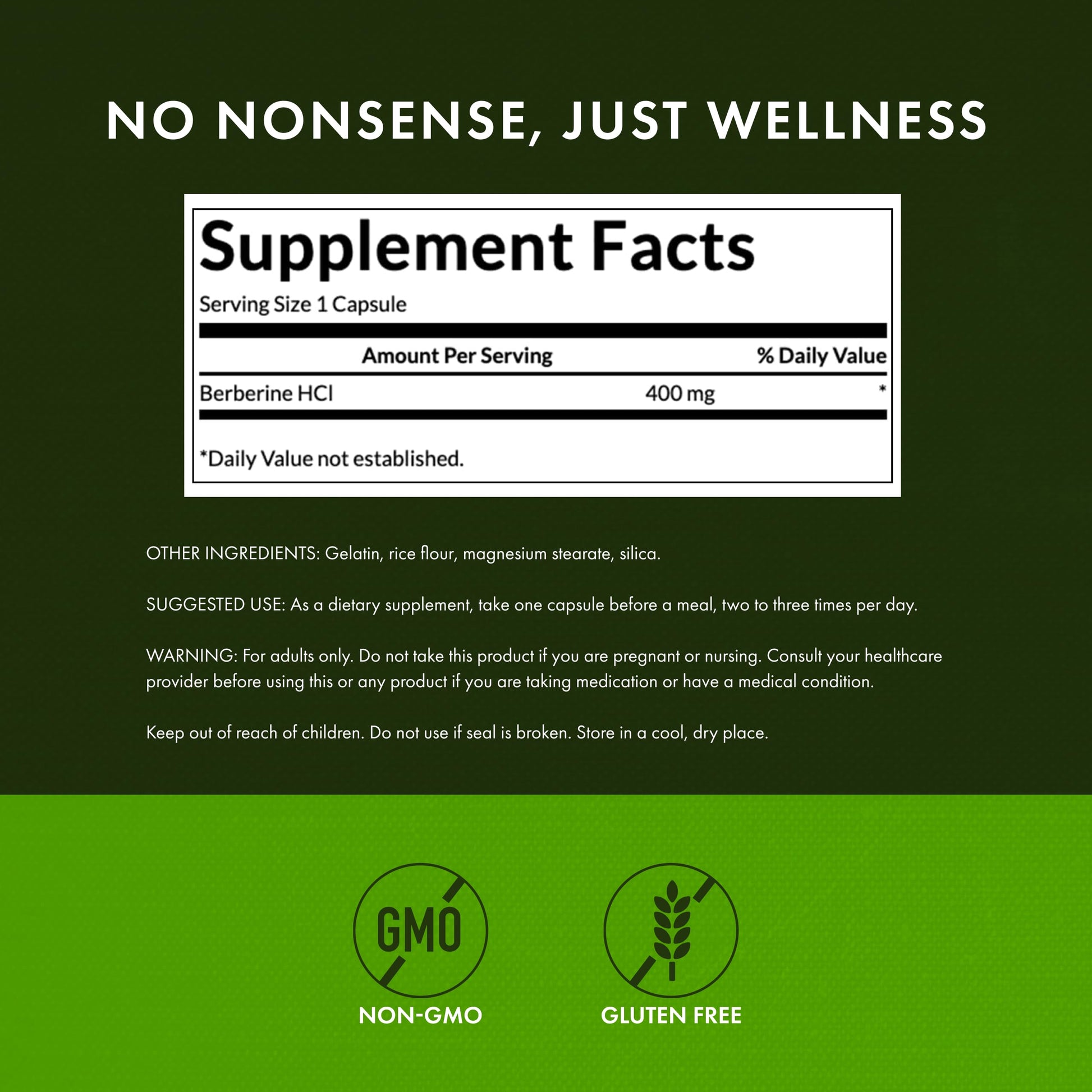 Swanson Berberine 400 Mg 60 Capsules- image 4