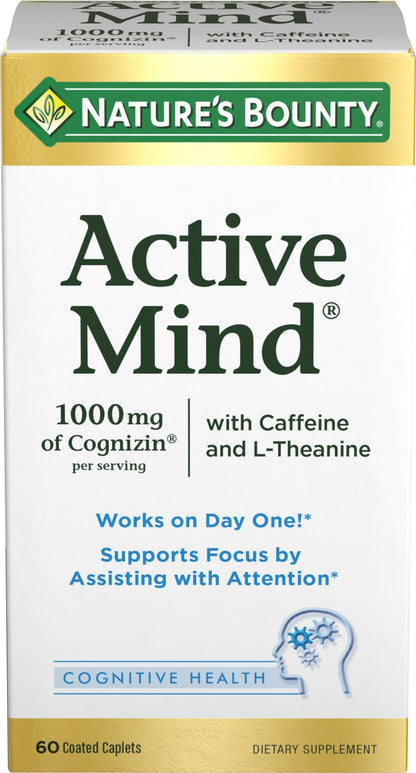 Nature's Bounty Active Mind, 60 Coated Caplets