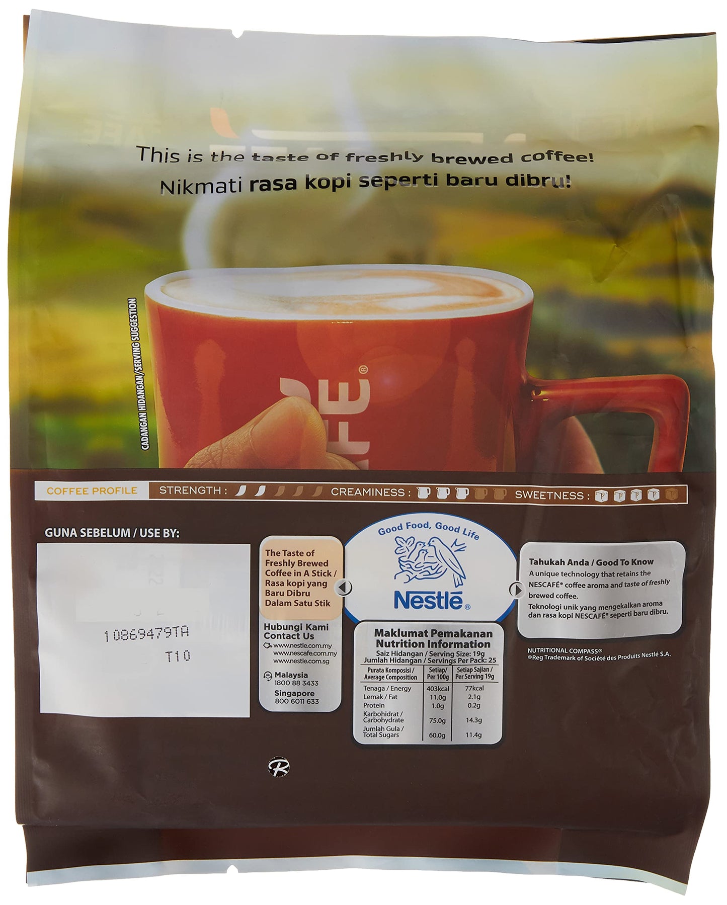 Nescafé Blend Brew, 3-in-1, Mild, Coffee, 475 g Packet