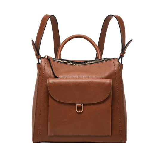 Fossil Womens Parker Brown Backpacks ZB1797200