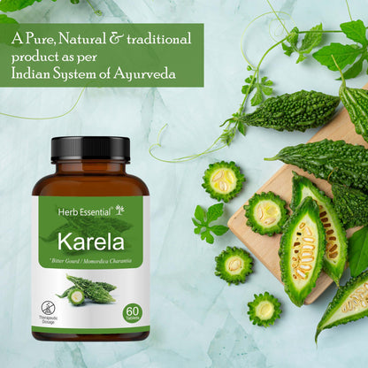 Herb Essential Karela 500 mg, 60 Tablets – Rich in Antioxidants, Vitami- image 5