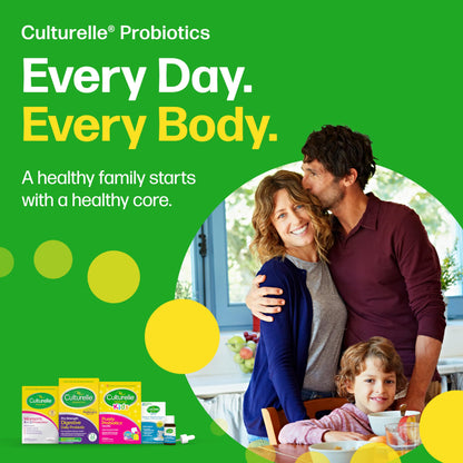 Culturelle Daily Probiotic, Digestive Health Capsules | Works Naturally with Your Body to Keep Digestive System in Balance | With the Proven Effective Probiotic | Packaging May Vary (30 Count)