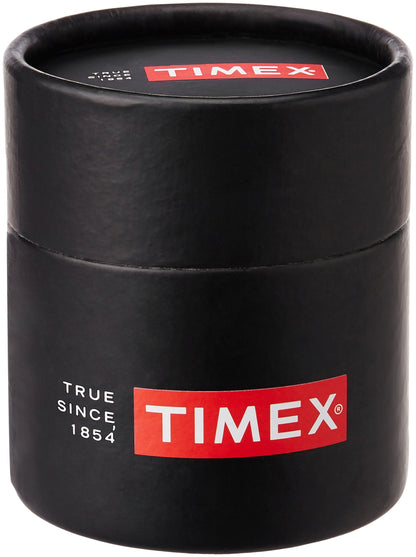 TIMEX Analog Watch for man with Brown Round Dial & Brown Leather Strap Band Water Resistant Men's Wrist Watches - TW000U915