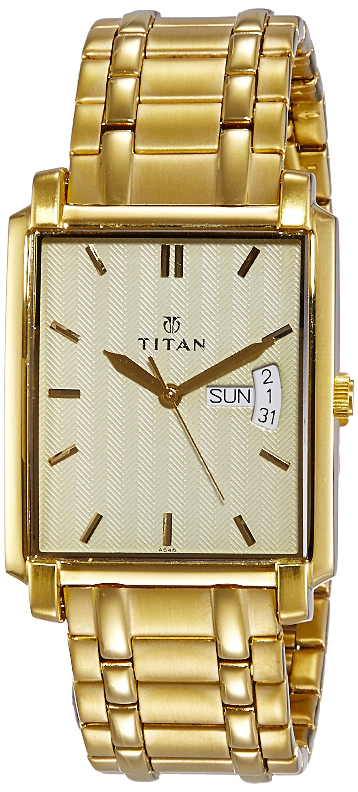 Titan Regalia Analog Beige Dial Men's Watch-NL1506YM02/NP1506YM02