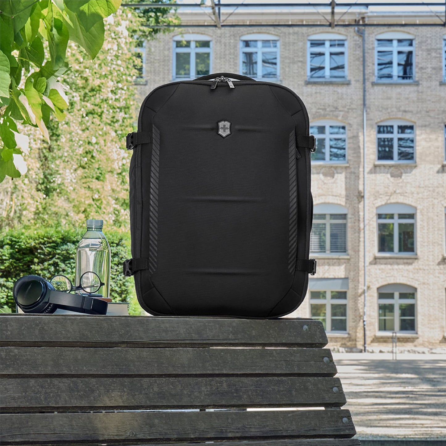 Victorinox, Crosslight Boarding Bag, 37 litres, Black, With 15.6 Inch Laptop Pocket, 612423|Backpack