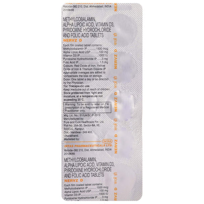 Nervz D - Strip of 10 Tablets