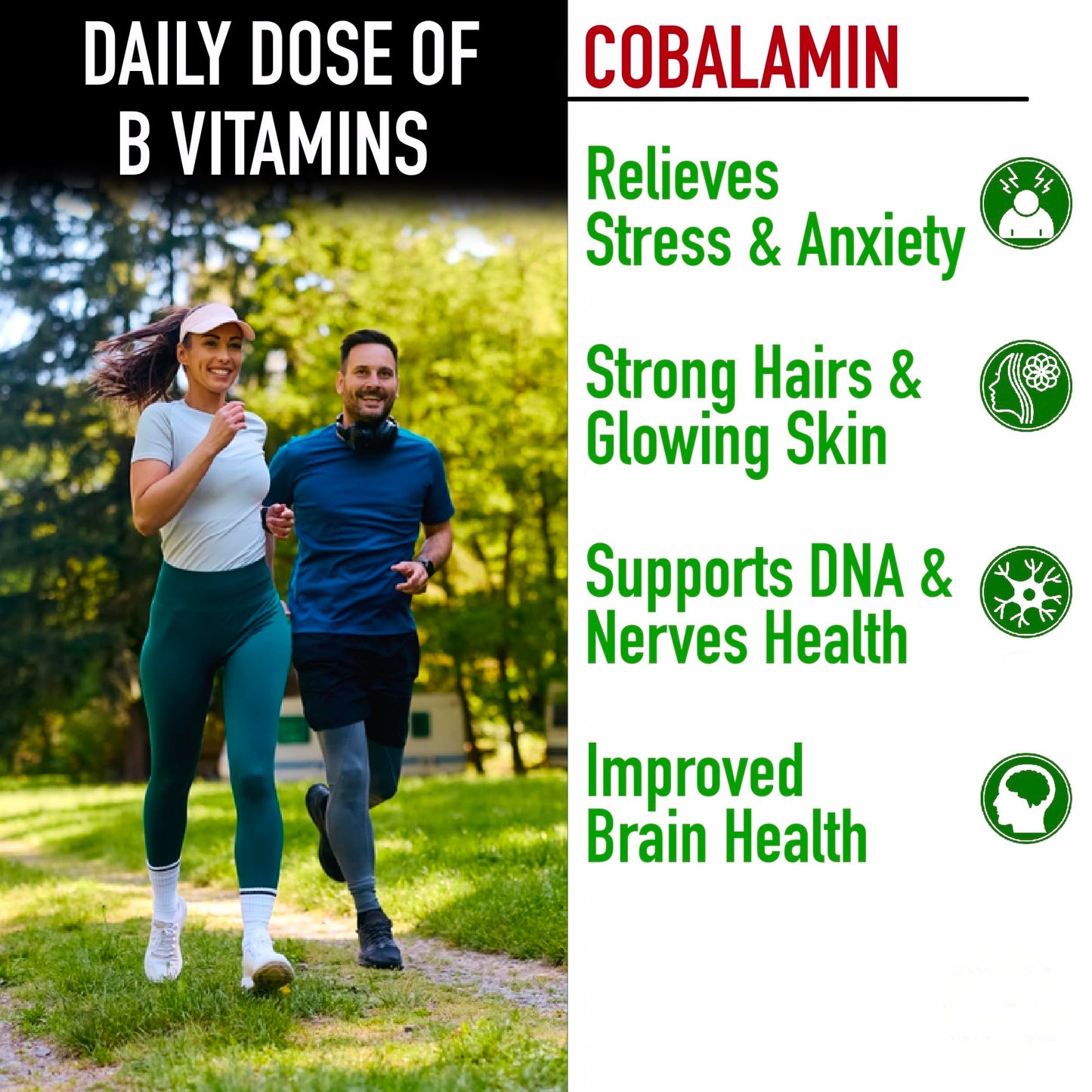 truu Himalayas Plant Based Vitamin B12 Supplement B1,B2,B3,B5,B6,B7,B9 2Months Organic Vit B-12 for Men & Women - Natural Ayurvedic Rasayana -Act. Inlife, Nerve, Hair & Skin Health -60 Vegan Capsules