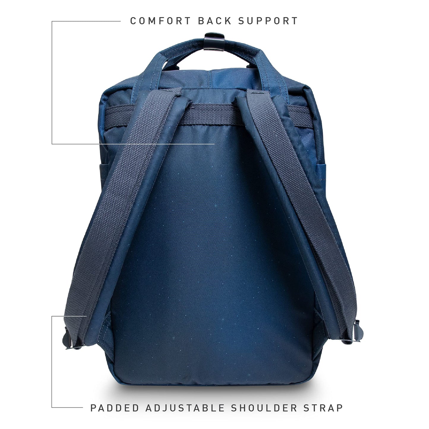 Doughnut Macaroon Classic Sky Series 16L Backpack, Lightweight Water-Resistant Daypack with 14" Laptop Compartment, Unisex Casual Travel & School Bag