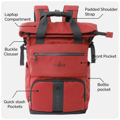 THE CLOWNFISH Chromepack Travel Laptop Backpack for Men and Women | Fit- image 5