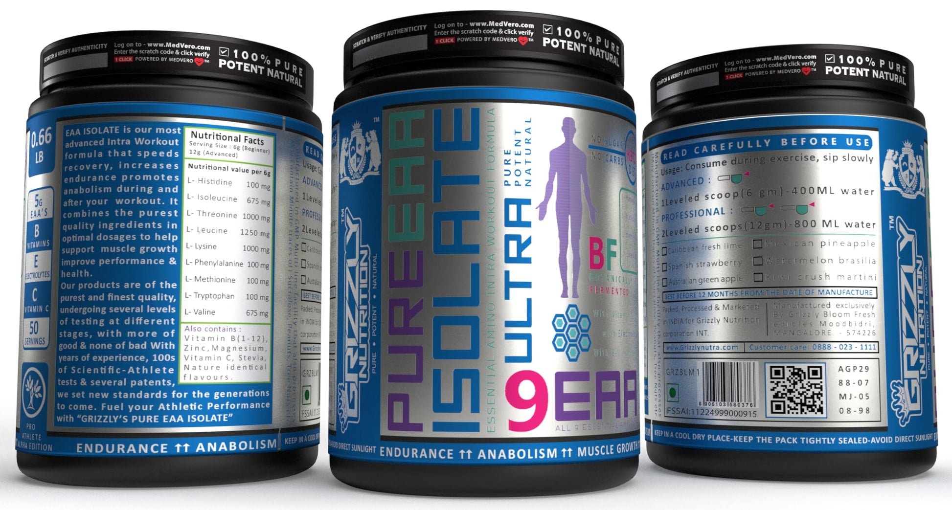 Grizzly Nutrition - Pure EAA Isolate, Full Spectrum 9 Essential amino p- image 6