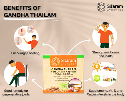 Sitaram Ayurveda Gandha Thailam Capsules | Kerala Ayurvedic Gandha thai- image 4