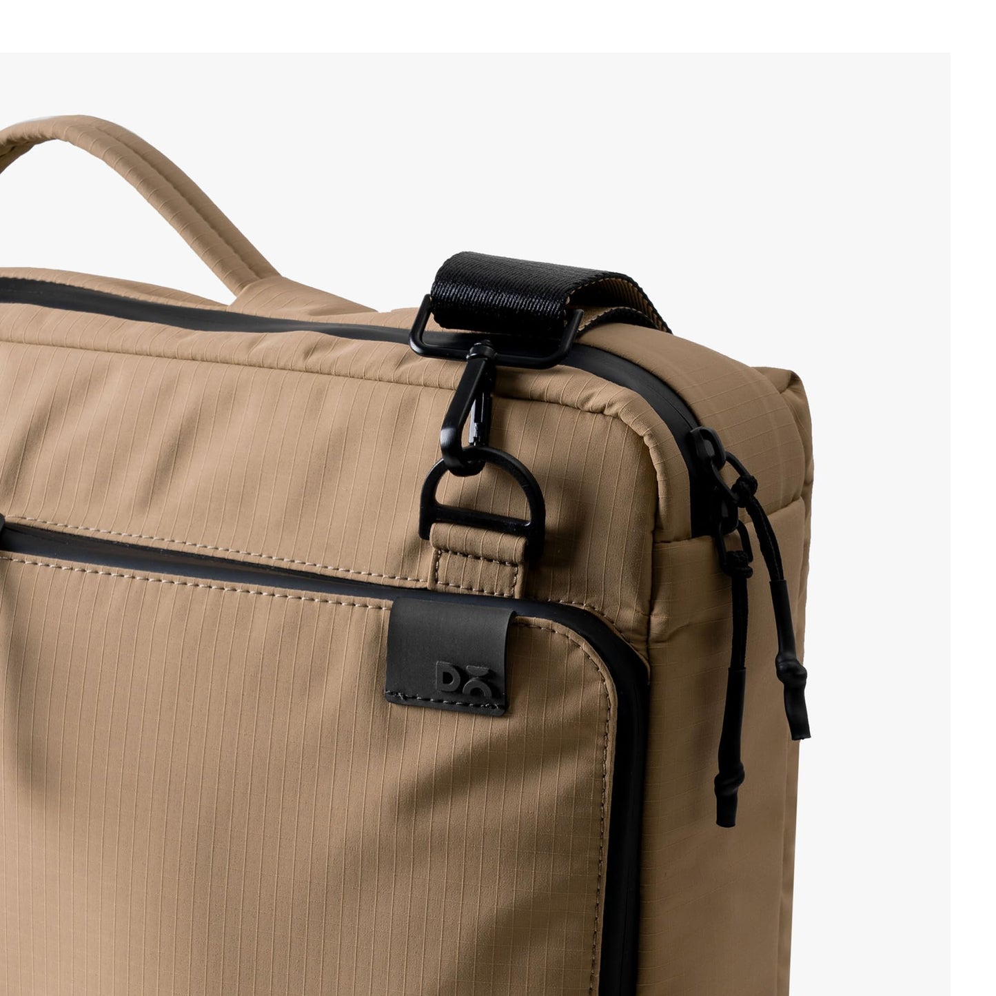 DailyObjects Pivot Convertible Briefpack Bag (16L) |Unisex|Fits 13/14/15.6 inch Laptop/Macbook Pro/Air|Lightweight|Stylish Backpack|Office/Daily Use/Travel|Multi Pocket|Adjustable Strap-Beige