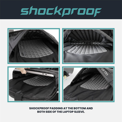 Seute Verdiater 4.0 Shockproof 15.6 Inch laptop backpack for men With U- image 3