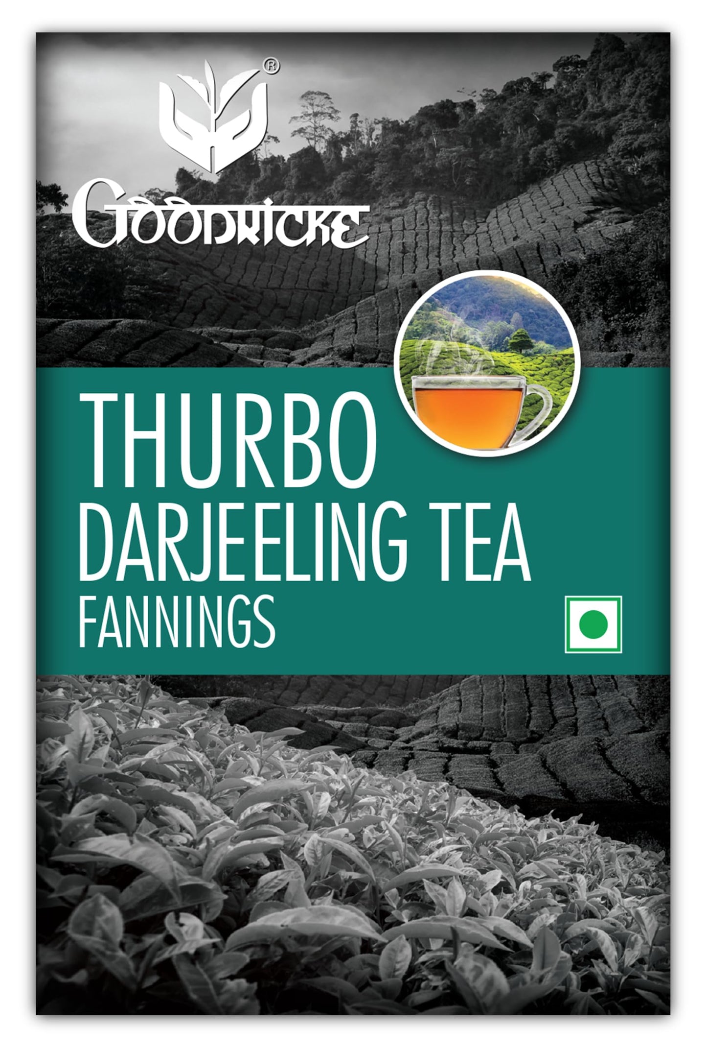 GOODRICKE Thurbo Fanning Darjeeling Tea - 250 gm (Pack of 1) |Fanning | Premium Black Tea with Long Lasting Taste and Aroma