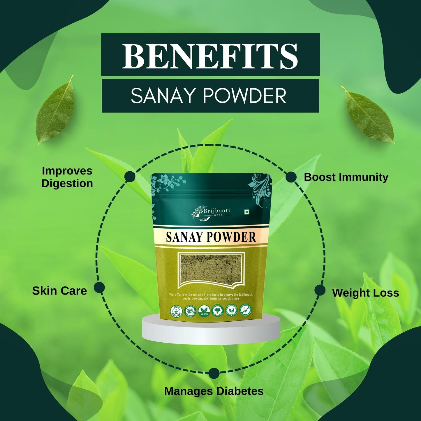 BIRJU MAHAVIR Senna Leaf/Alexandrina, Cassia Angustifolia, Sonamukhi Pa- image 7