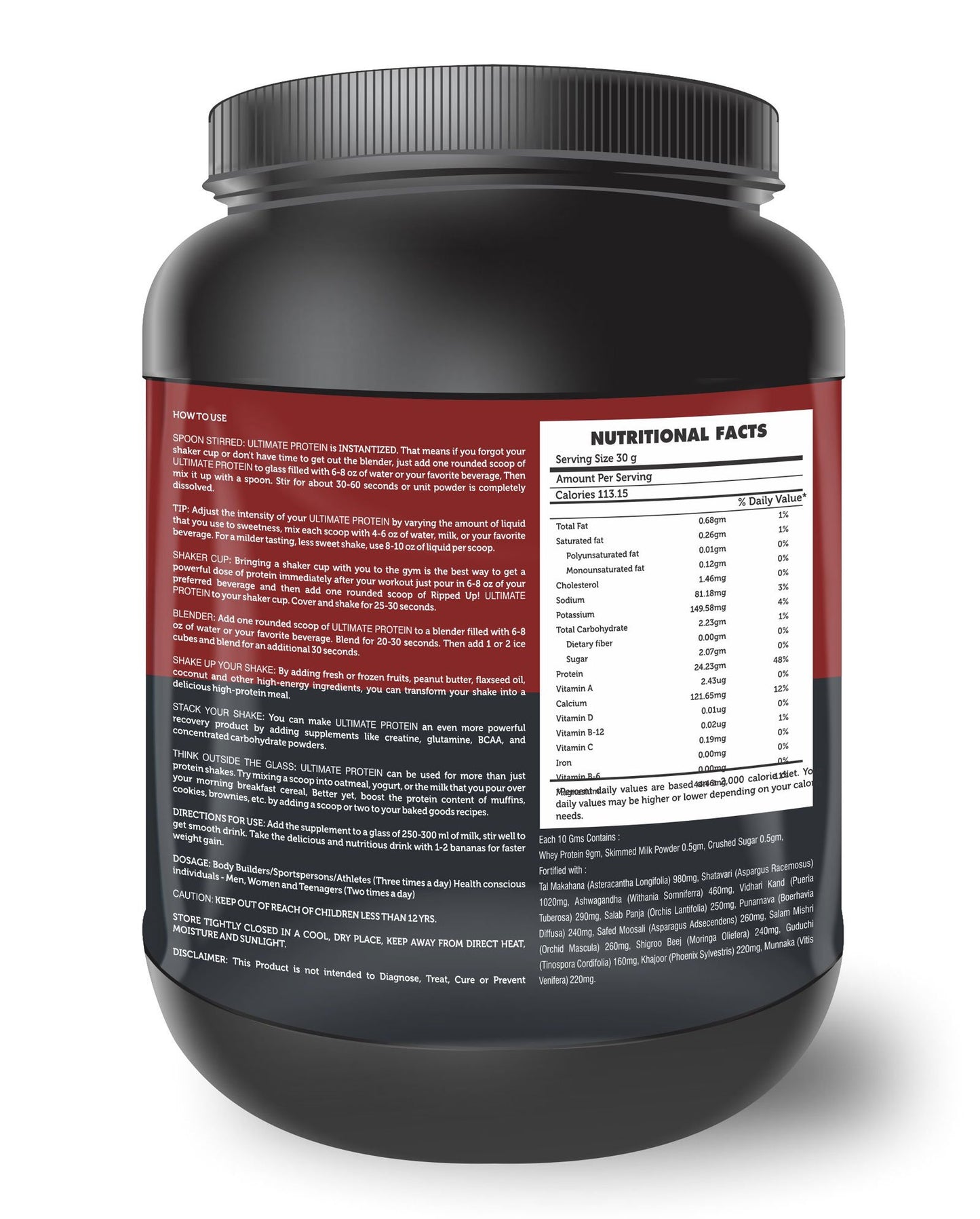 Crd Ayurveda Ultimate Protein Whey Protein Supplement - 500 G (Banana)