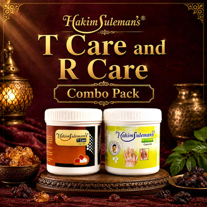 Hakim Suleman's T Care Capsule and R Care Capsule Combo Pack | Everyday Herbal Care Duo | Convenient Wellness Value Pack