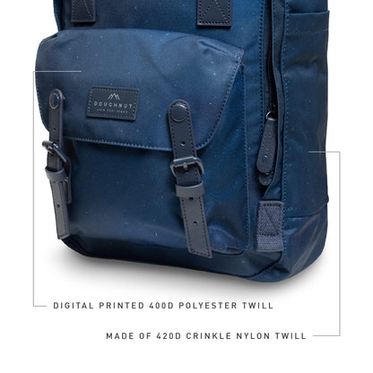 Doughnut Macaroon Classic Sky Series 16L Backpack, Lightweight Water-Resistant Daypack with 14" Laptop Compartment, Unisex Casual Travel & School Bag