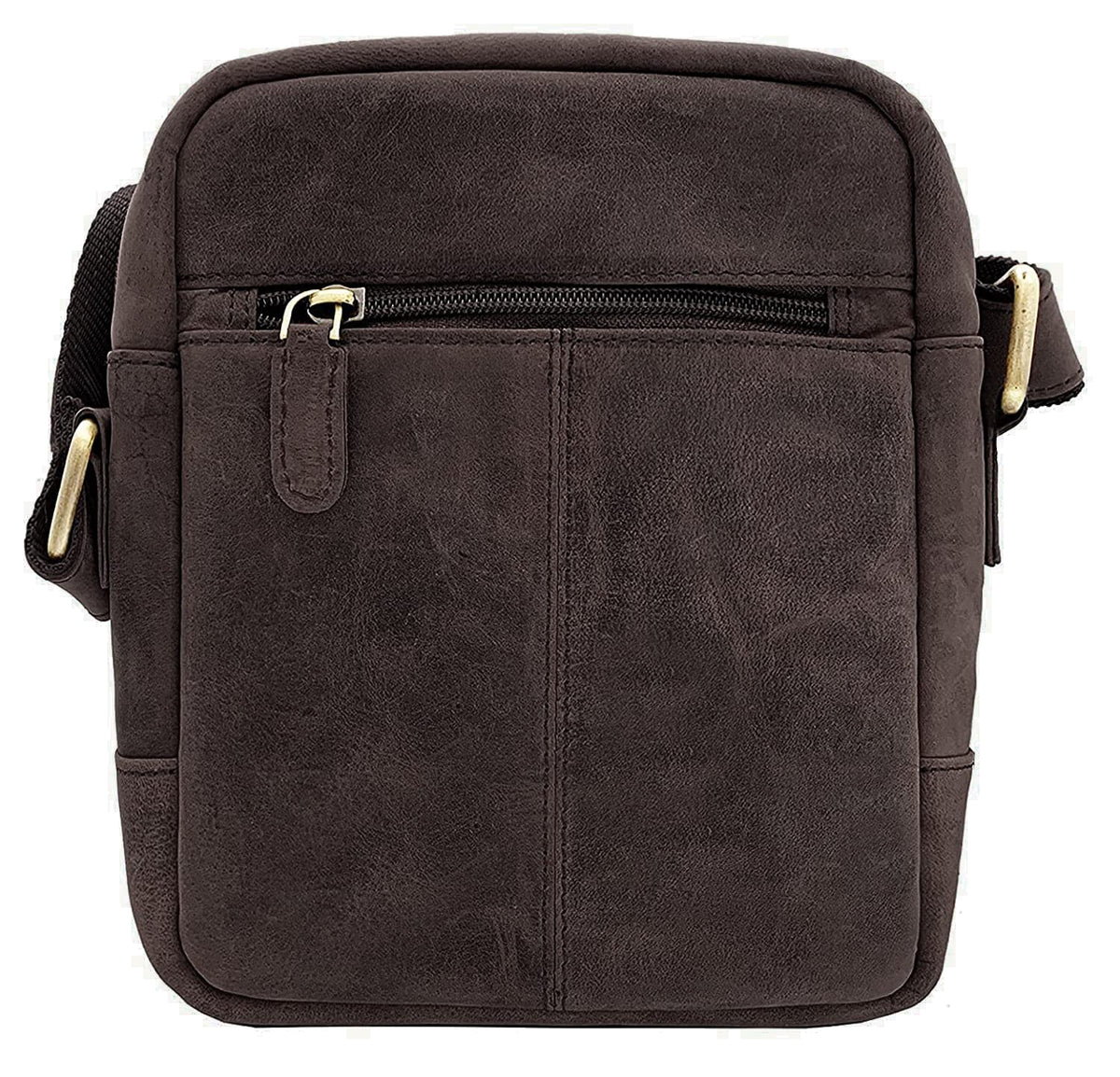 WildHorn Genuine Leather Mini Sling Bag for Men | Compact, Durable & Stylish | Buckle Closure | Front Zip Pocket | 1-Year Warranty