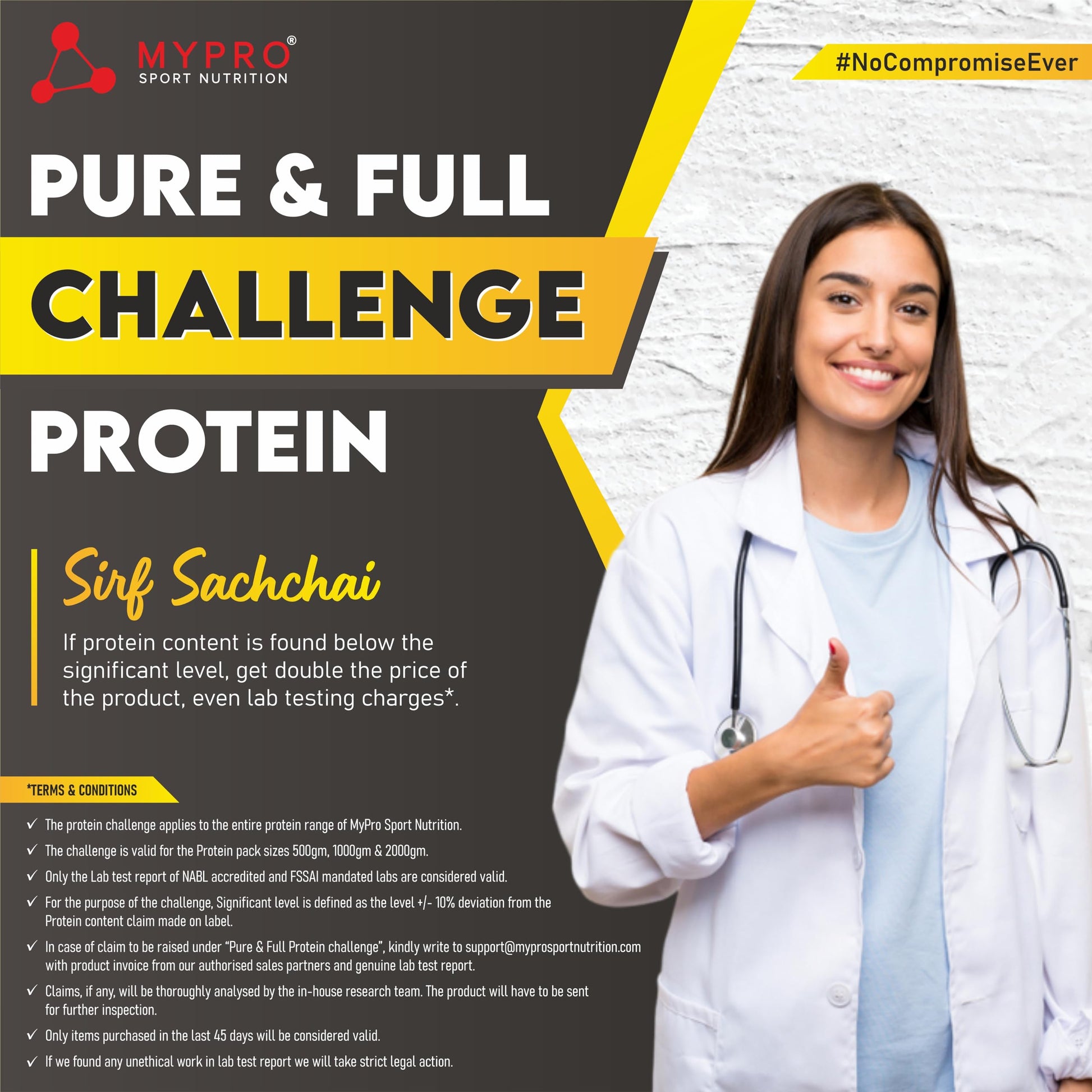 Mypro Sport Nutrition Daily Protein Shake 118 kcal Calories, 25 Vitamin- image 7