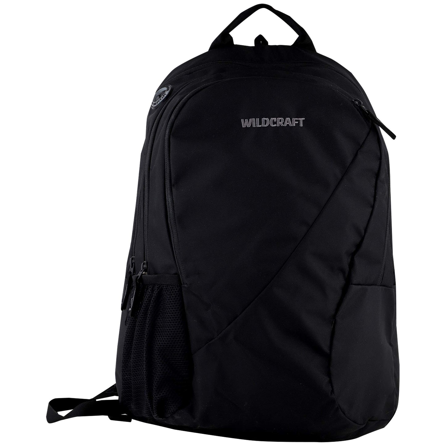 Wildcraft 2 3 Compartment Laptop Backpack with Rain Cover (Black)