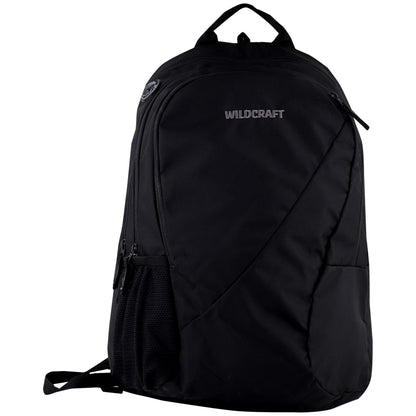 Wildcraft 2 3 Compartment Laptop Backpack with Rain Cover (Black)