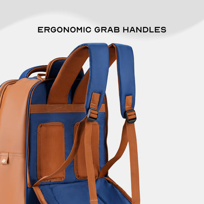 Assembly Jetson 30L Trolley Laptop Backpack for Men Women 15.6 Inch Office Travel Bag Blue