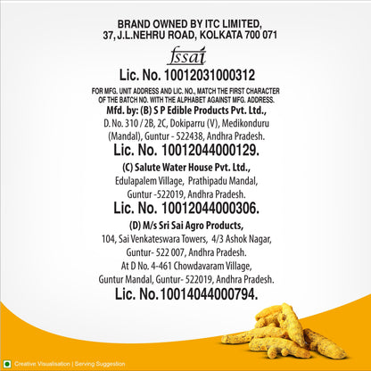 Aashirvaad Turmeric Powder, 100g, Natural Golden Turmeric Powder with No Added Flavours and Colours
