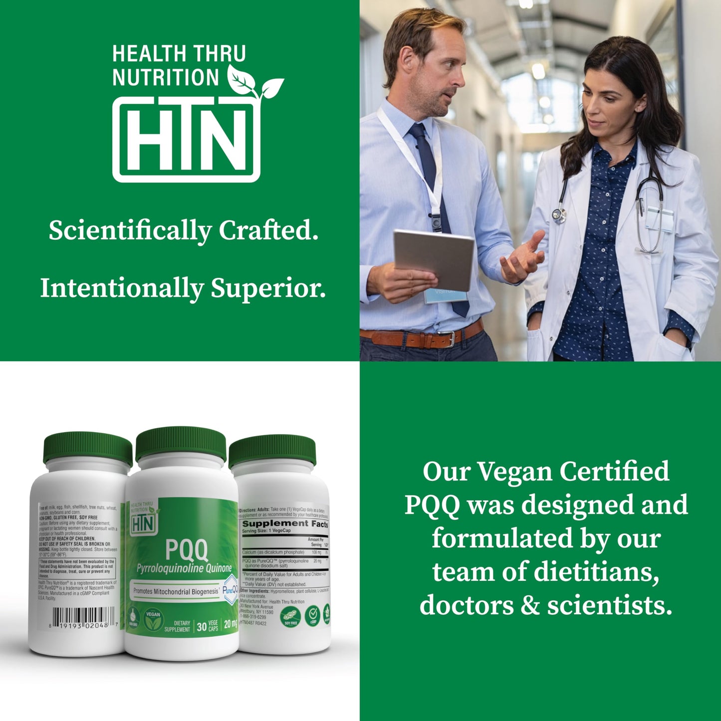 PQQ 20mg (Pyrroloquinoline Quinone) 30 vegecaps
