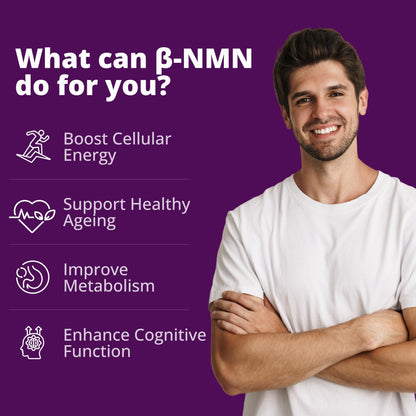 Anvika NMN Supplement, 99.9% Pure Beta NMN, NAD+ Booster for Energy, Cellular Repair & Skin Health 500 mg, 30 Veg Capsules for Men & Women, Focus, Cellular Health and Metabolism
