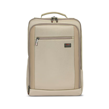 VIP VOGUE 17 Inch Compatible Laptop Backpack 22L | Water-Resistant with 3 Compartments | Padded Laptop Sleeve, Side Bottle Pocket, Front Organizer | Office & Travel Backpack for Men & Women (Beige)