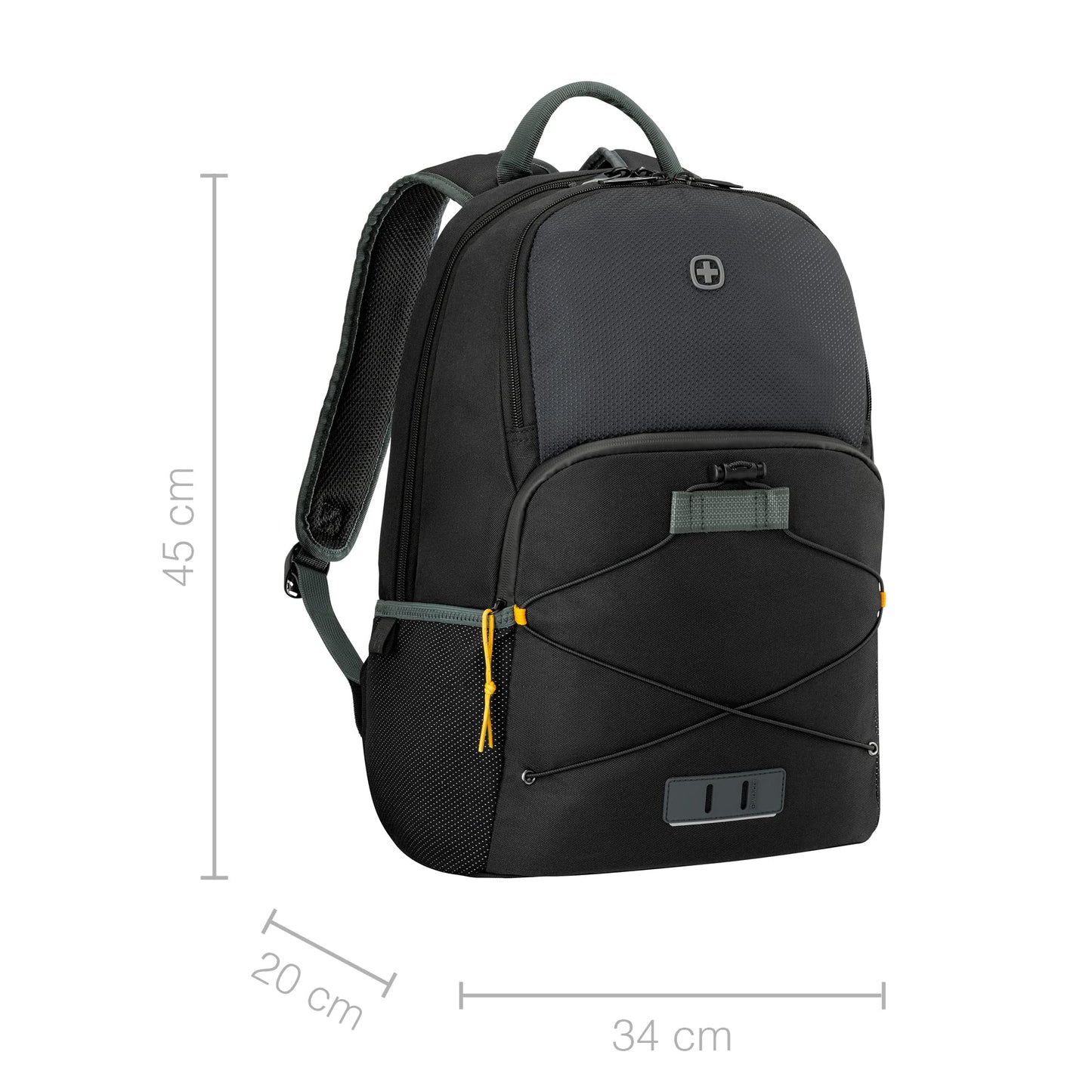 WENGER, Next 23 Trayl, 15.6 Inches Laptop Backpack, 22 liters, Gravity Black, 612564, Work And Adventure Bag