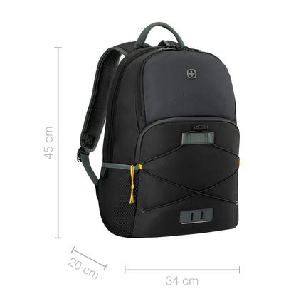 WENGER, Next 23 Trayl, 15.6 Inches Laptop Backpack, 22 liters, Gravity Black, 612564, Work And Adventure Bag