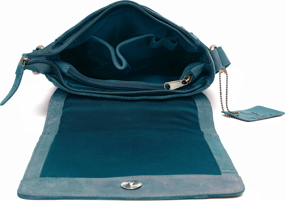 WildHorn Genuine Leather Side Bag for Men | Stylish, Spacious & Durable | Perfect for Daily Use & Travel | Adjustable Strap | 1-Year Warranty