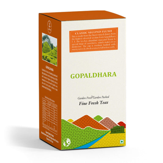 Gopaldhara Darjeeling Classic Second Flush Black Tea 100g Paper Box - (Classic Series) FTGFOP1 Whole Leaf Black Tea from the Highest Elevation 7000 Feet