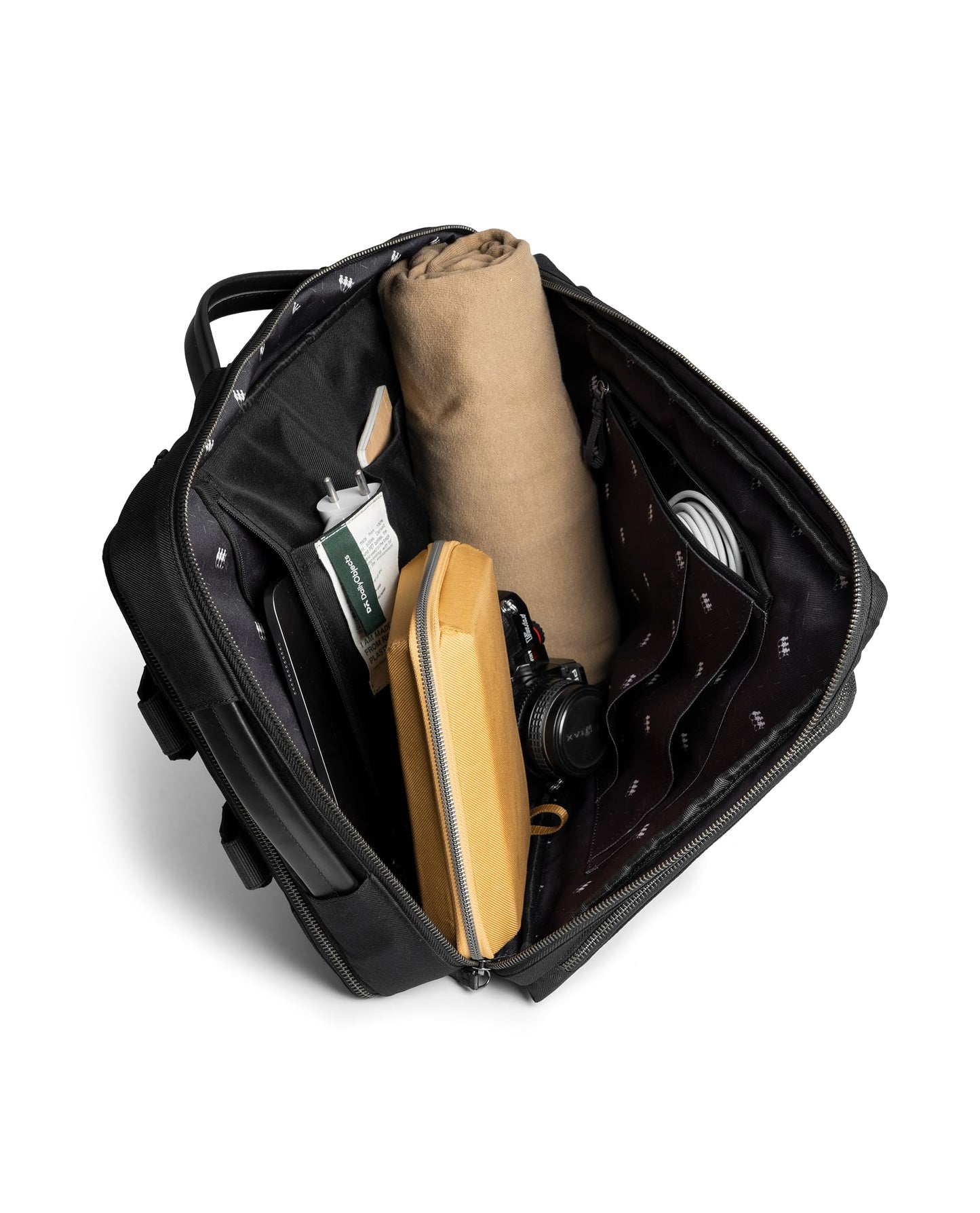 DailyObjects Monkey Shoulder Convertible Briefpack (Backpack + Briefcase) (16L)| 100% Recycled | Fits any Laptop Upto 16" | Lightweight Shoulder Backpack | Multiutility Bag with Trolley Sleeve