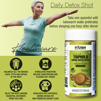 Iyush Herbal Ayurveda Triphala Powder – 100Gm | Triphala Churna Powder- image 5