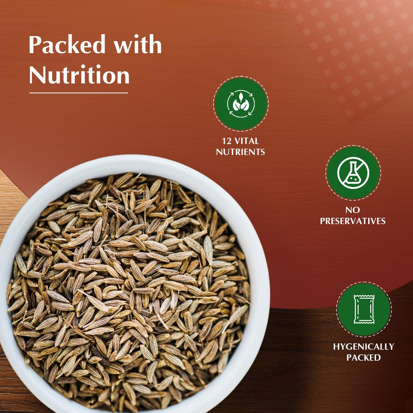 Amazon Brand - Vedaka Whole Jeera (Cumin), 200g