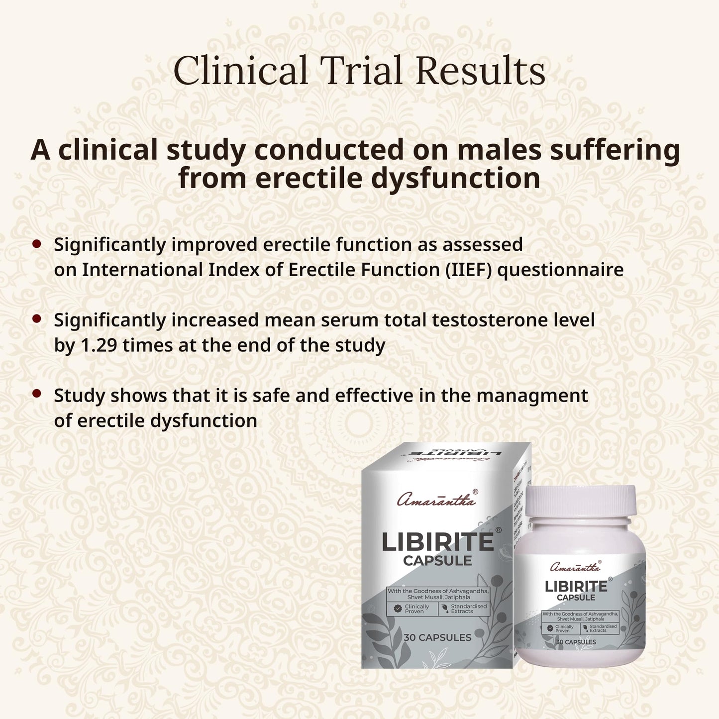 Amarantha Libirite Capsule | 30 Capsules | An Ayurvedic Capsule to Support Strength and Vitality